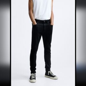 Zara mens denim wear jeans (color black), size 30/30